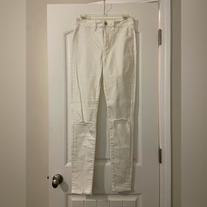 American Eagle White Skinny Jeans